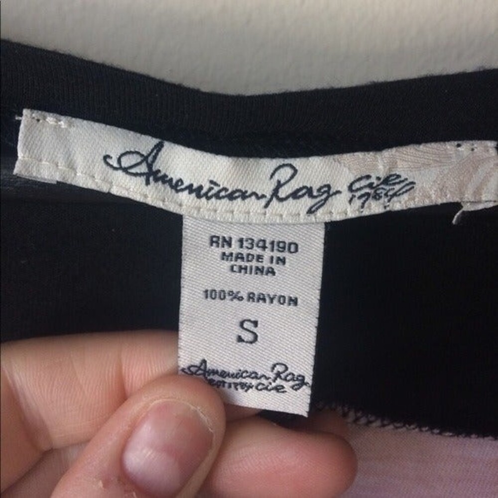 Black Sleeve Rainbow Crop Top - Picture 2 of 5